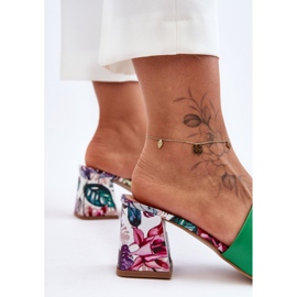 Lewski Shoes Women's Leather High Heels Leski Shoes 3209/K Green 2 Lewski Shoes Women's Leather High Heels Leski Shoes 3209/K Green 2