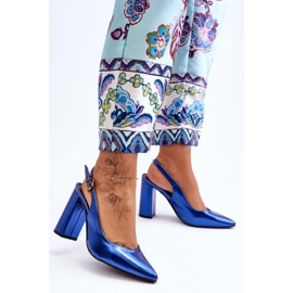 Classic High Heel Pumps Blue My Love 2