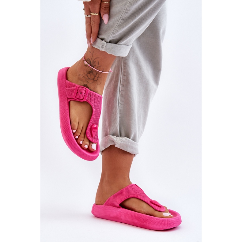 Women's Foam Flip Flops Fuchsia Apollo pink 2