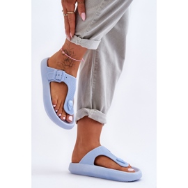 Women's Apollo Blue Foam Flip Flops 1