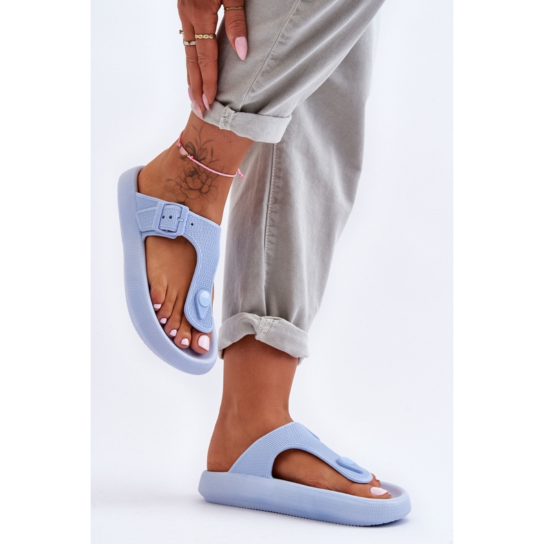 Women's Apollo Blue Foam Flip Flops 1