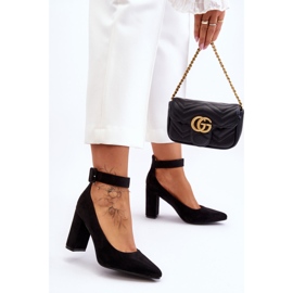 Suede Elegant Pumps Black Gloria 1
