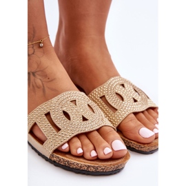 Women's Studded Slippers Beige Evelins 2