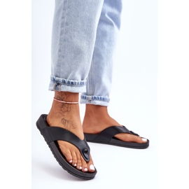 Women's Platform Flip Flops Black Bellitta 1