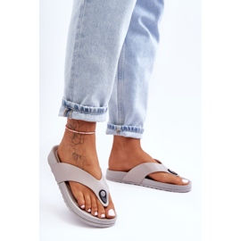 Women's Platform Flip Flops Gray Bellitta grey 1