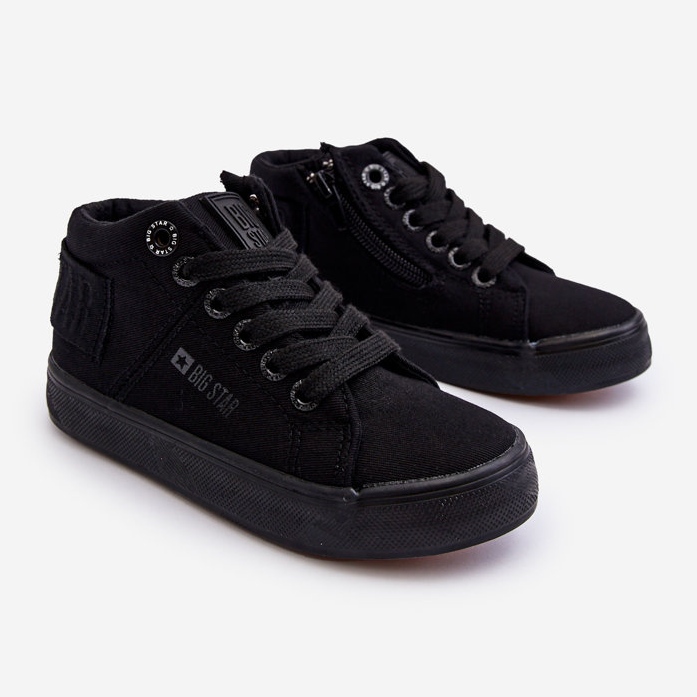 Children's Classic High Sneakers Big Star LL374001 Black 1