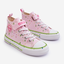 Children's Patterned Sneakers Big Star LL374051 Pink 1