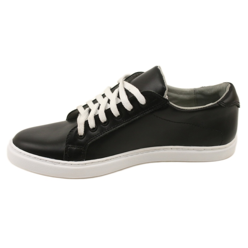 Vriston Black men's leather sneakers 2