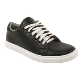 Vriston Black men's leather sneakers 1
