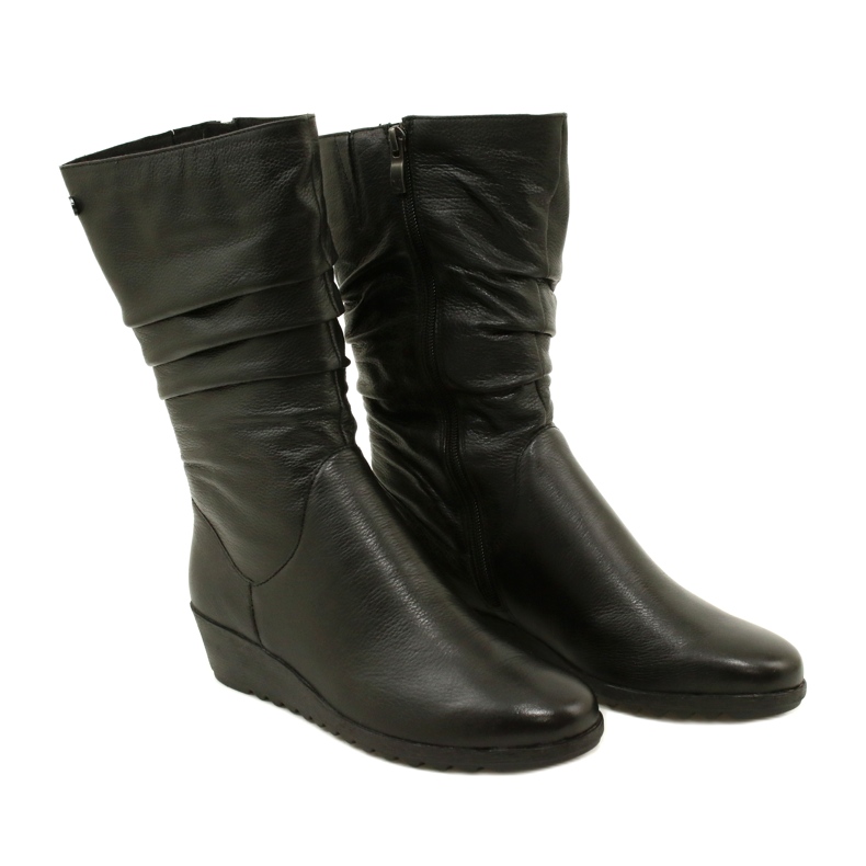 Caprice Walking On Air short wedge boots 25417-41 022 black 2 Caprice Walking On Air short wedge boots 25417-41 022 black 2