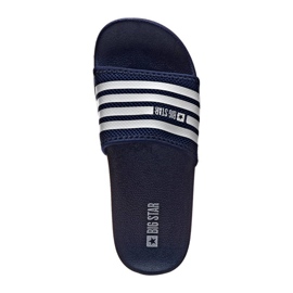 Big Star FF274A356 navy blue beach slippers 1