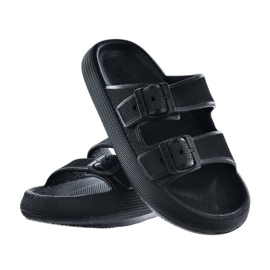 Black adjustable sports slippers Big Star LL274615 2
