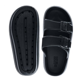 Black adjustable sports slippers Big Star LL274615 1