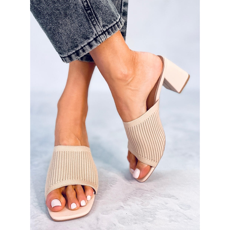 Greet Beige heeled sandals 2