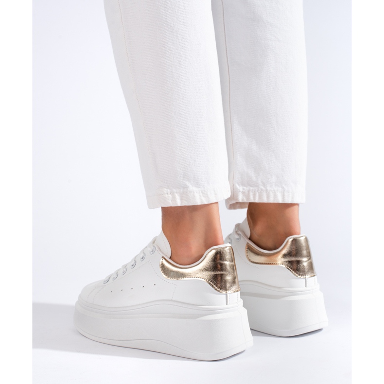 Shelovet women's white sports shoes 2