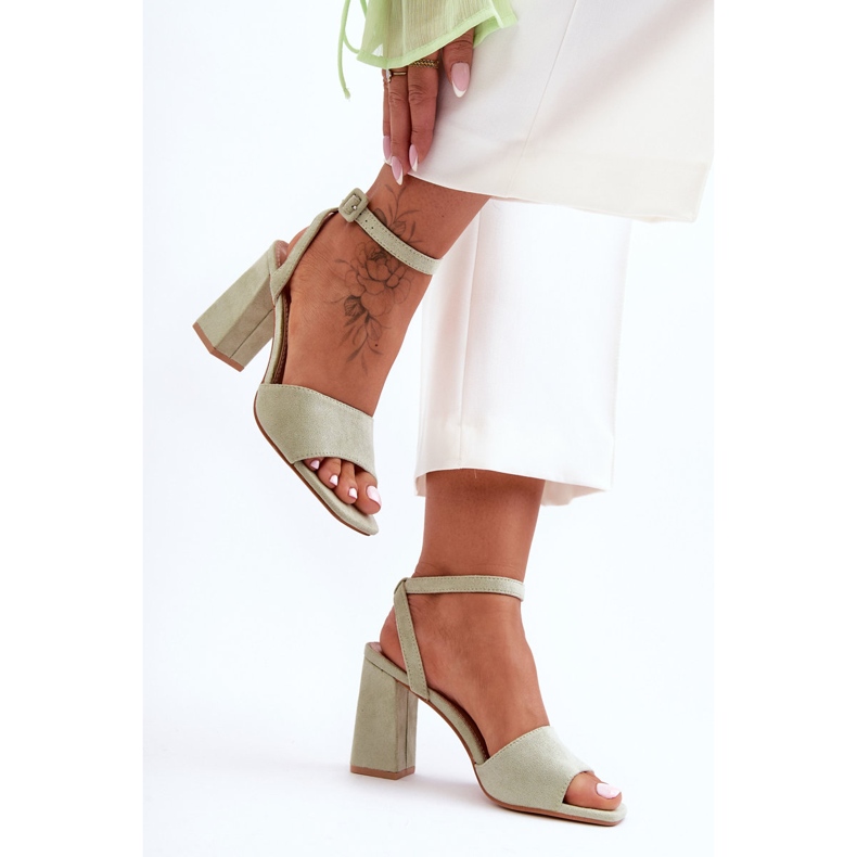 Harriet Green Suede High Heel Sandals 1
