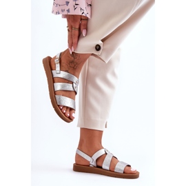 PG1 Women's Glitter Sandals Silver Catalia 2 PG1 Women's Glitter Sandals Silver Catalia 2