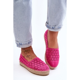 PG1 Women's Openwork Espadrilles Pink One Lover 1