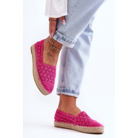 PG1 Women's Openwork Espadrilles Pink One Lover 2