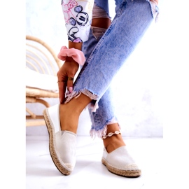 Women's Classic Espadrilles Big Star JJ274951 White-Gray grey 2