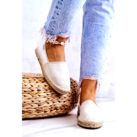 Women's Classic Espadrilles Big Star JJ274951 White-Gray grey 3