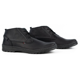 Olivier Men's casual leather shoes 234GT black 2