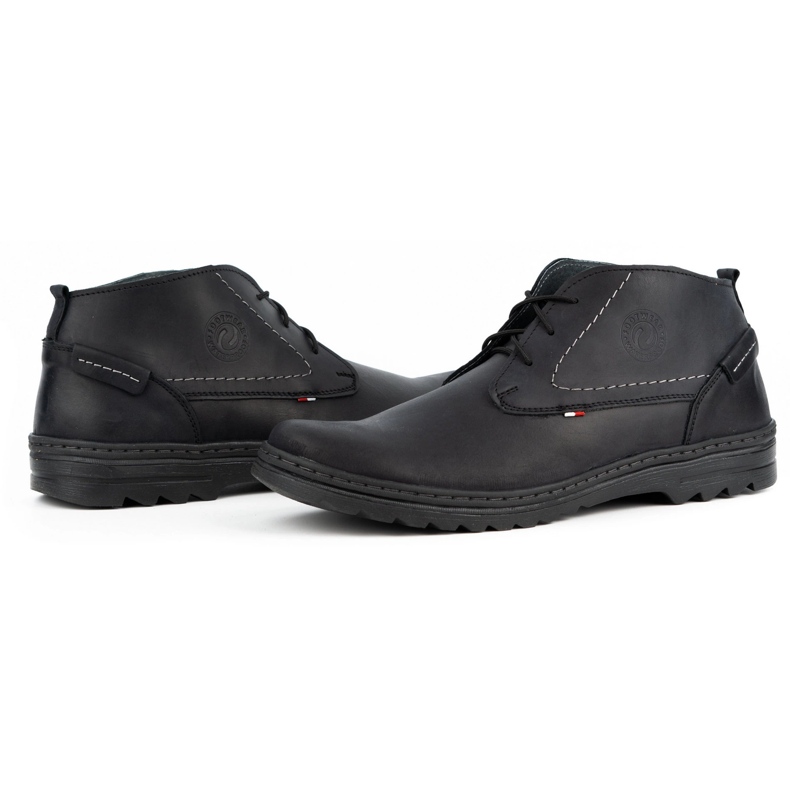 Olivier Men's casual leather shoes 234GT black 4