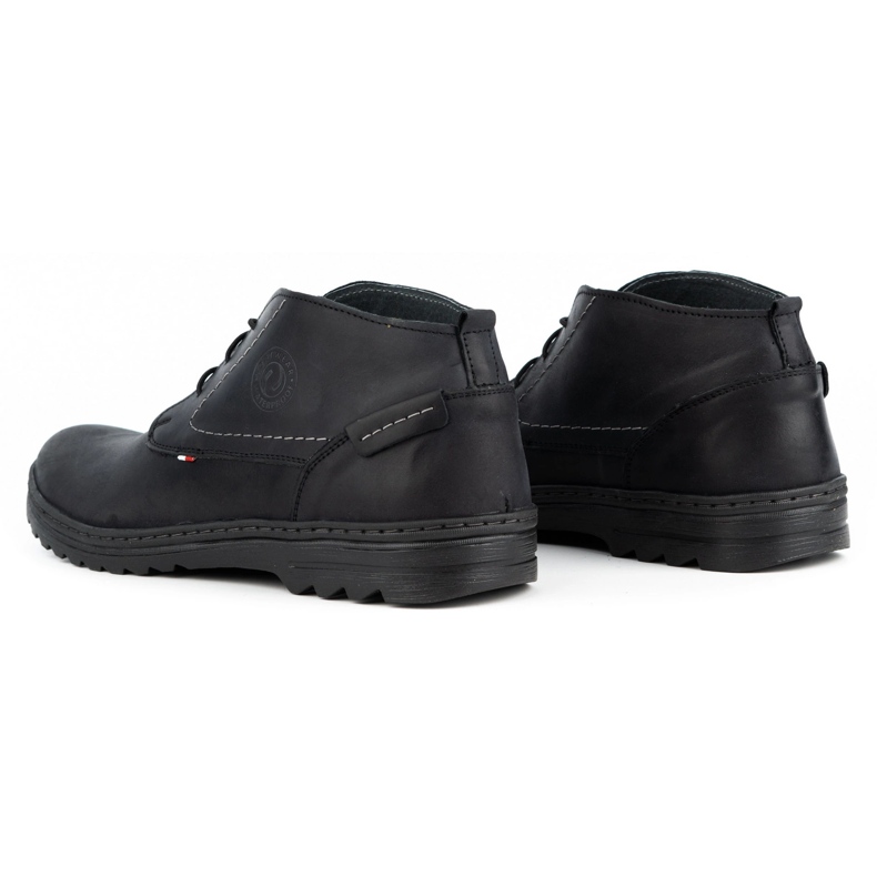 Olivier Men's casual leather shoes 234GT black 5