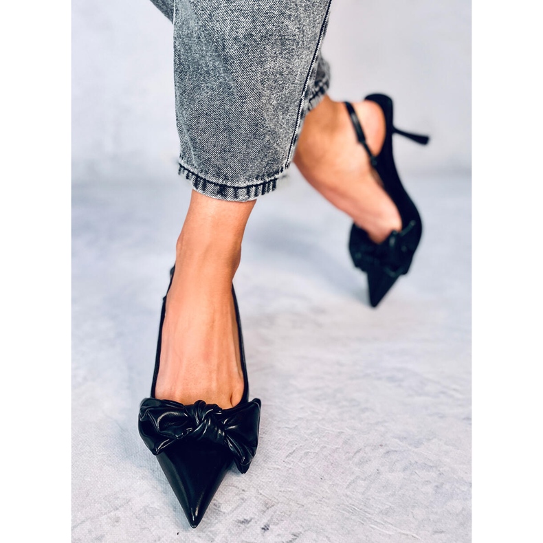 Open heel pumps Deluna Black 1