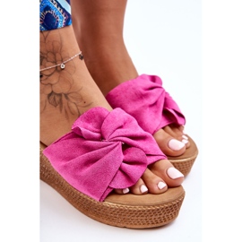 Women's Wedge Slides Pink Calama 2