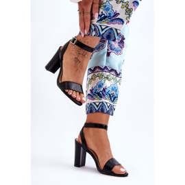 Classic Women's Sandals On Heel Black Treada 2