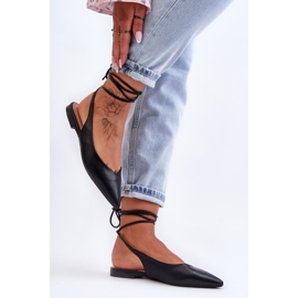 PG1 Women's Lace Up Ballerinas Black Lilly Ann 2 PG1 Women's Lace Up Ballerinas Black Lilly Ann 2