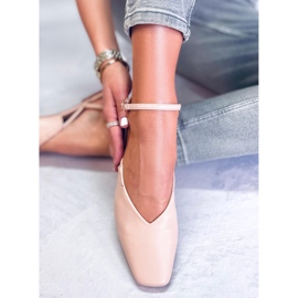 Open heel ballerinas from Gianna Nude beige 1