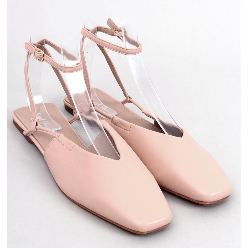 Open heel ballerinas from Gianna Nude beige 2