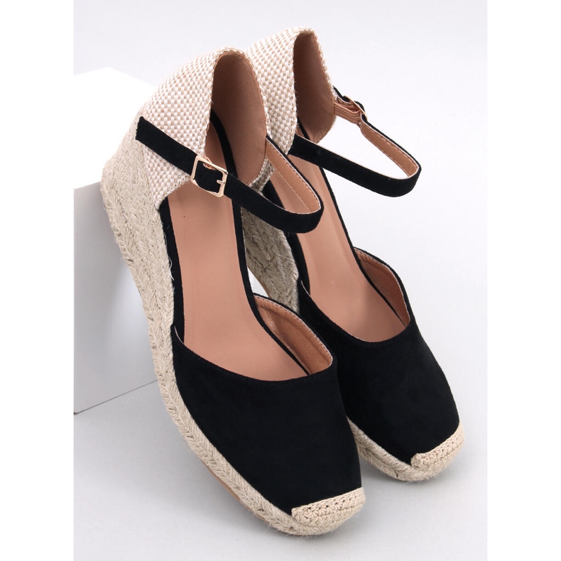 Platten Black wedge espadrilles 1