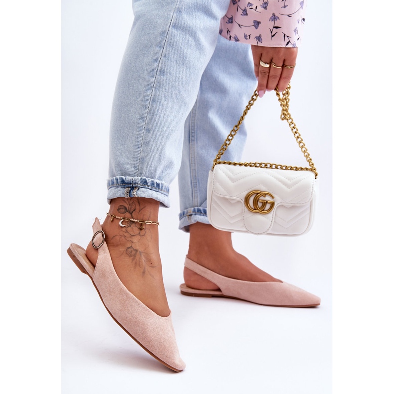 PS1 Kenra Women's Pink Suede Ballerinas 1 PS1 Kenra Women's Pink Suede Ballerinas 1