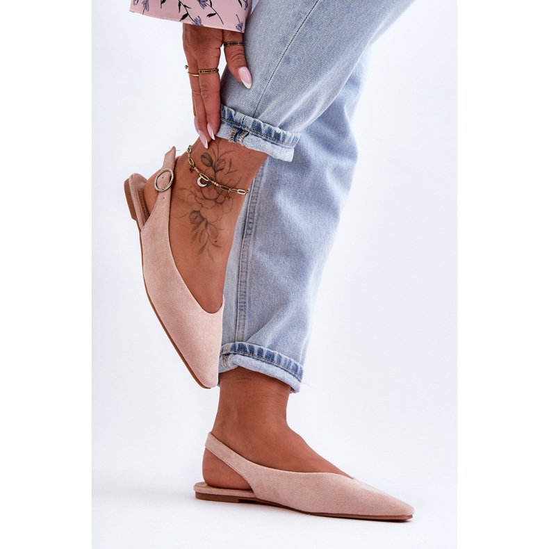 PS1 Kenra Women's Pink Suede Ballerinas 2 PS1 Kenra Women's Pink Suede Ballerinas 2