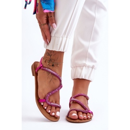 Hayen Women's Slip-on Sandals With Embellishments Pink 1 Hayen Women's Slip-on Sandals With Embellishments Pink 1