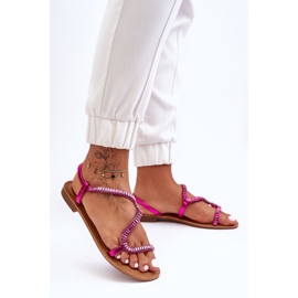 Hayen Women's Slip-on Sandals With Embellishments Pink 2