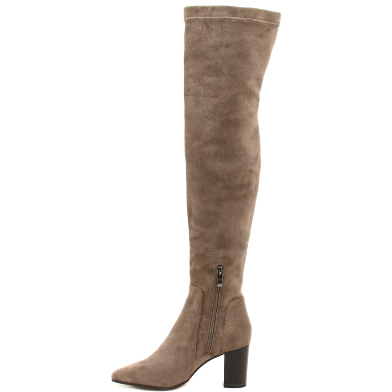 Women's taupe stretch boots Caprice 9-25521-41 355 beige over-the-knee boots 1 Women's taupe stretch boots Caprice 9-25521-41 355 beige over-the-knee boots 1