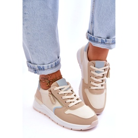 PA1 Women's Sports Shoes With Zipper Beige Larisa 3
