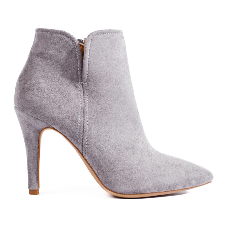 Bella Paris Classic boots on a high heel grey 1