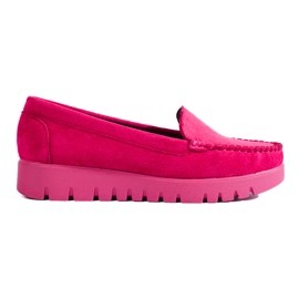 W. Potocki Slip-on pink suede moccasins with thick soles from Potocki 1