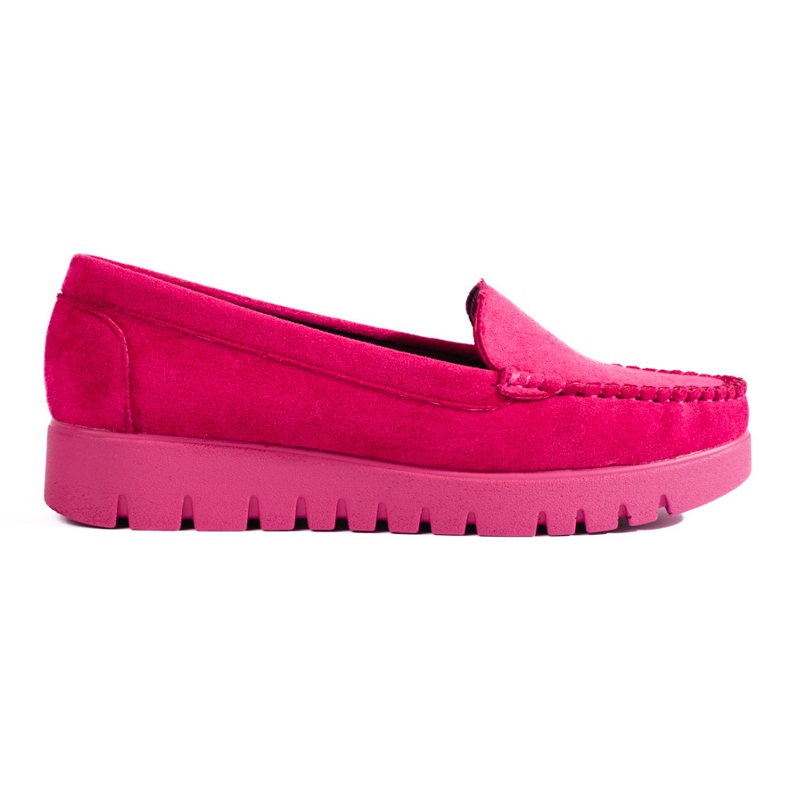 W. Potocki Slip-on pink suede moccasins with thick soles from Potocki 1