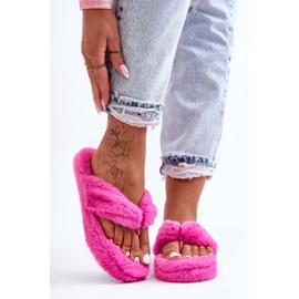 Women's Fur Slippers Fuchsia Elma Slippers pink 2