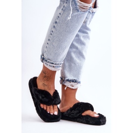 Women's Fur Slippers Slippers Black Elma 1 Women's Fur Slippers Slippers Black Elma 1