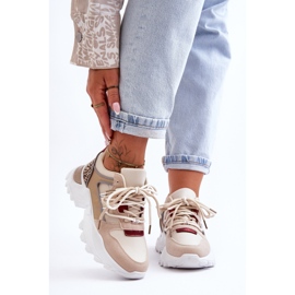 Sport Shoes On A Massive Sole Beige Corena 1