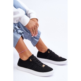 PE1 Women's Lace-up Sneakers Black Etna 1