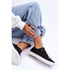 PE1 Women's Lace-up Sneakers Black Etna 2