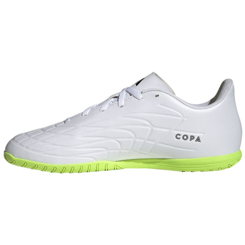 Adidas Copa Pure 4 IN M GZ2537 - White Football Boots | KeeShoes Adidas Copa Pure 4 IN M GZ2537 - White Football Boots | KeeShoes
